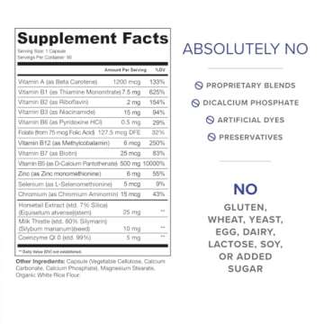 ClearZine Acne Pills for Teens & Adults | Clear Skin Supplement, Vitamins for Hormonal & Cystic Acne, 90 Caps