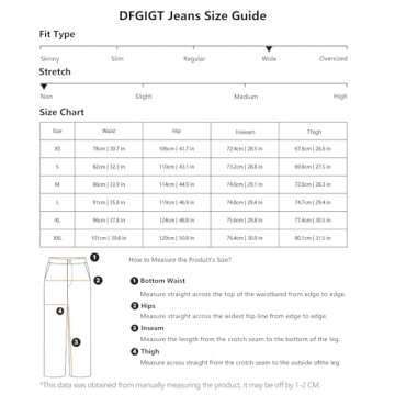 DFGIGT Men's Irregular Sutures Y2k Hip Hop Baggy Jeans Wide Leg Denim Pants Casual Loose Fit Trousers Streetwear Jinco Jeans 2000s Extreme Motion Relaxed Sport Skater Skateboard Dark,A10 Blue,Large