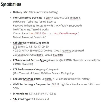NETGEAR Unite Explore AC815S - Mobile 4G LTE Hotspot