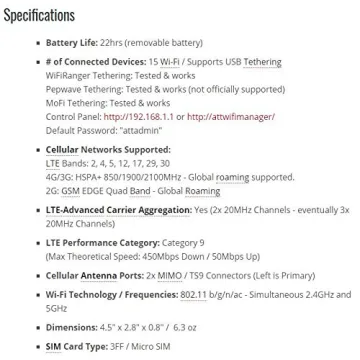 NETGEAR Unite Explore AC815S - Mobile 4G LTE Hotspot