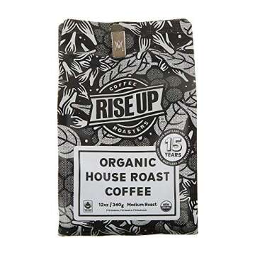 Organic House Roast, Certified Fair Trade Organic Coffee, 12 oz, Whole Bean (Organic House)