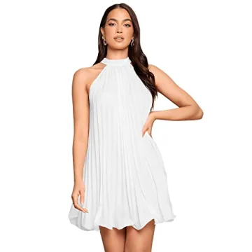 SweatyRocks Women's Halter Mini Dress for Summer Events