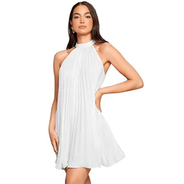 SweatyRocks Women's Halter Mini Dress for Summer Events