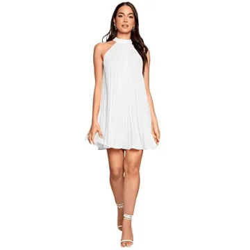 SweatyRocks Women's Halter Mini Dress for Summer Events