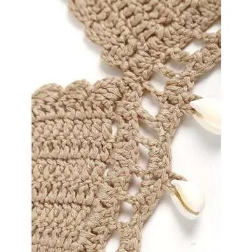 ZAFUL Boho Shell Tassel Bikini Set for Summer Style