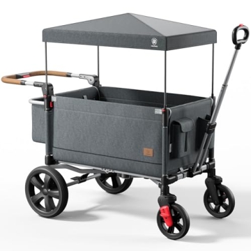 EVER ADVANCED Side-unzip Wagon Stroller for 2 Kids