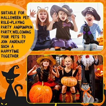 Stylish Halloween Wizard Pet Costume for Kittens and Puppies