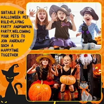 Stylish Halloween Wizard Pet Costume for Kittens and Puppies