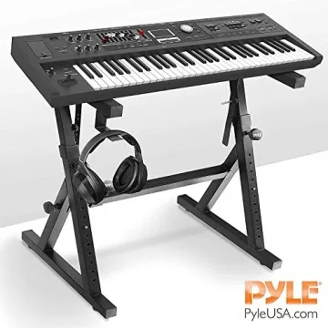 Pyle Durable Folding Keyboard Stand - Adjustable Z Design