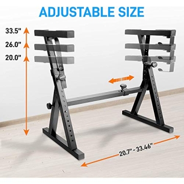 Pyle Durable Folding Keyboard Stand - Adjustable Z Design