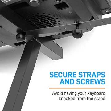 Pyle Durable Folding Keyboard Stand - Adjustable Z Design