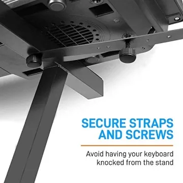 Pyle Durable Folding Keyboard Stand - Adjustable Z Design