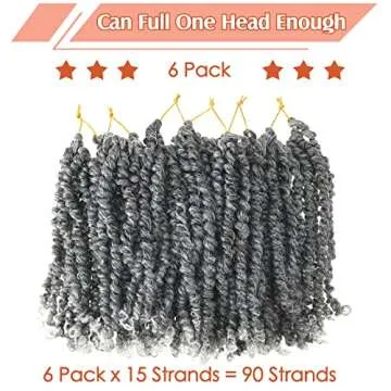 6 Packs Passion Twist Crochet Hair – Stylish & Lightweight