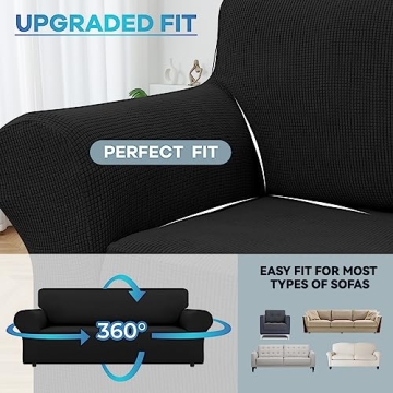LURKA Stretch Sofa Slipcover Pet Friendly Washable Protection