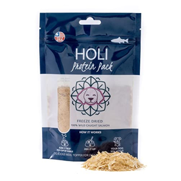 HOLI Freeze Dried Salmon Dog Food Topper for Picky Eaters