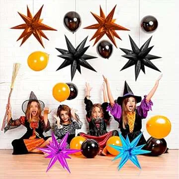 Tellpet Starburst Spike Shaped Balloons - 2 PCS