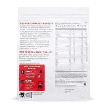 GNC Pro Performance Bulk 1340 Mass Gainer Protein Powder | 50g Protein, 1340 Calories, Gluten Free | Banned Substance Tested High Calorie Mass Gainer | Supports Muscle Energy, Recovery and Growth |