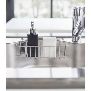 Yamazaki Home Refillable Hand Soap Pump | Bathroom, Kitchen | Plastic | Dispenser, One Size, Black