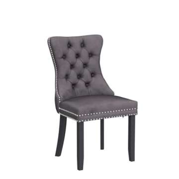 Luxurious Kiztir Velvet Dining Chairs Set of 4 for Home