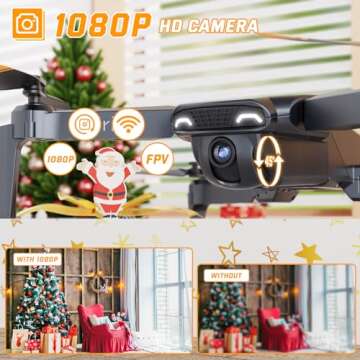 Drones for Kids - Mini Drone with Camera for Adults and Beginners, RC Helicopter Toys Gifts for Boys...