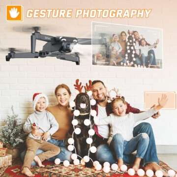 Drones for Kids - Mini Drone with Camera for Adults and Beginners, RC Helicopter Toys Gifts for Boys Girls, 1080P HD Foldable FPV Quadcopter with One Key Start/Land, Altitude Hold, 2 Batteries