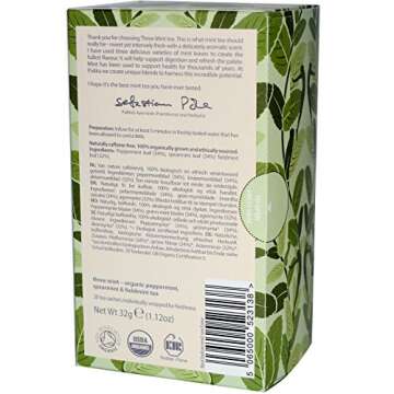 PUKKA Organic Three Mint Tea - Refreshing Herbal Blend, 20 CT Bags