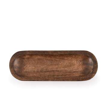 Kaizen Casa Incense Burner Stick Holder Ash Catcher Wooden Handmade Modern Gift Wood Home Decor Size (11" X 4" X 1")