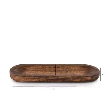 Kaizen Casa Incense Burner Stick Holder Ash Catcher Wooden Handmade Modern Gift Wood Home Decor Size (11" X 4" X 1")