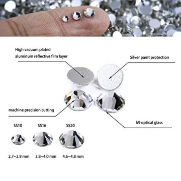 Yantuo Clear Rhinestones 1440pcs for Crafting