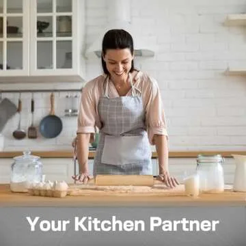 17.6 Inch Wooden Rolling Pin for All Baking Needs