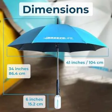 Rechargeable Mister Breeze - Cool Sun Umbrella with Fan