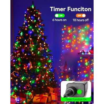 Blingstar 100 LED Waterproof Christmas Lights 33 Ft