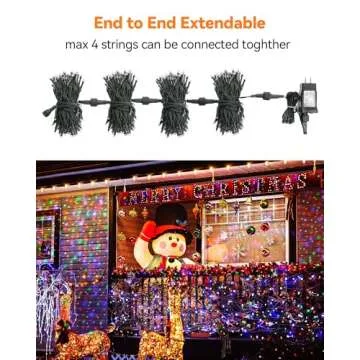 Blingstar 100 LED Waterproof Christmas Lights 33 Ft