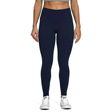 Aoxjox Scrunch Seamless Leggings for Women High Waisted Tummy Control 2.0 Smile Contour Workout Leggings Yoga Pants (Navy Peony Marl, Small)