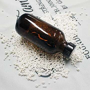 BPFY 24 Pack 4 oz Amber Boston Glass Bottle with Black Poly Cap, Funnel, Chalk Labels, Pen for Homemade Vanilla Extract, Essential Oils, Wedding, Christmas, Holiday Gift