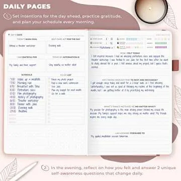 Clever Fox Self-Care Journal – Daily Reflection Notebook – Mental Health & Personal Development Planner, Meditation & Mood Log, A5 (Rose Gold)