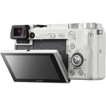 Sony Alpha a6000 Mirrorless Digital Camera with 16-50 mm Lens, 24 MP (White)