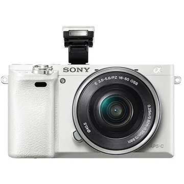 Sony Alpha a6000 Mirrorless Digital Camera with 16-50 mm Lens, 24 MP (White)