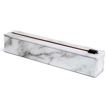 ChicWrap Carrara Marble Foil Dispenser - Stylish & Eco-Friendly Kitchen Tool