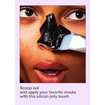 I DEW CARE Soft Facil Tool - Silicone Face Mask Brush | Wash Off, Lotion Applicator, Professional Skin Care Jelly Spatula, Cruelty-free, Hygienic, Compact Size, Clay Mud Peel Off Mask
