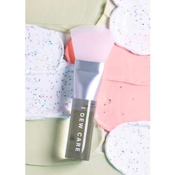 I DEW CARE Soft Facil Tool - Silicone Face Mask Brush | Wash Off, Lotion Applicator, Professional Skin Care Jelly Spatula, Cruelty-free, Hygienic, Compact Size, Clay Mud Peel Off Mask