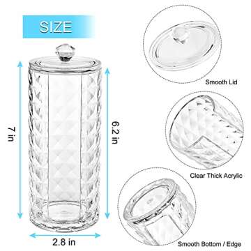 MYITYARD Clear Acrylic Bathroom Cup Dispenser for 3 oz Cups