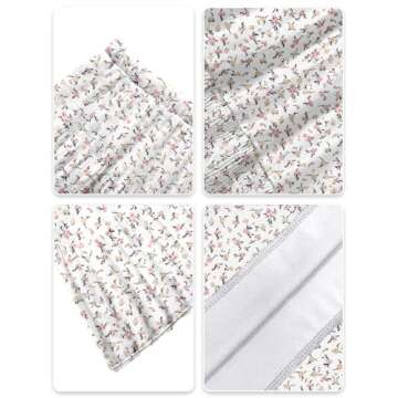 NASHALYLY Women's Chiffon Elastic High Waist Pleated A-Line Flared Maxi Skirts(Shiny Floral,XL)