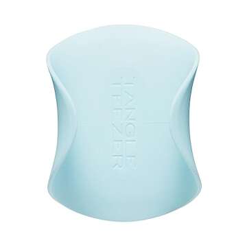Tangle Teezer Original Detangler Brush and Scalp Massage Bundle, to Exfoliate and Detangle Color-Treated, Fine, & Fragile Hair Types, Mint/Violet and Blue