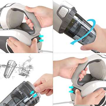 Dibea Bed Vacuum Cleaner with 10Kpa Powerful Suction