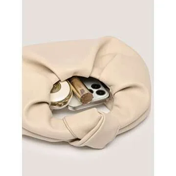 Stylish Verdusa Women's Ruched PU Leather Handbag