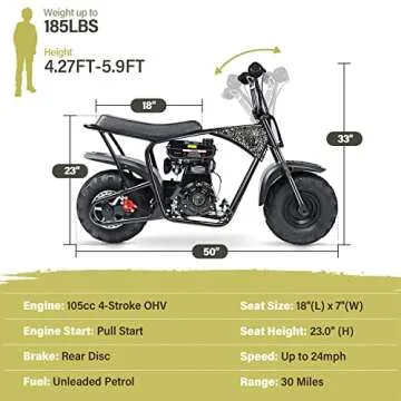 Oryxearth Mini Dirt Bike for Kids Adventure Fun