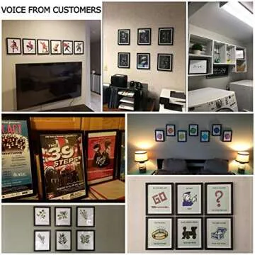 Elegant 8x10 Black Picture Frame Set of 6