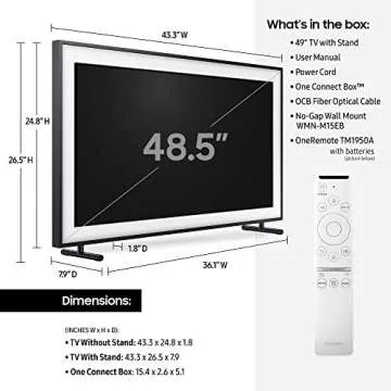 Samsung 43" Class The Frame QLED Smart 4K UHD TV (2019) - Works with Alexa
