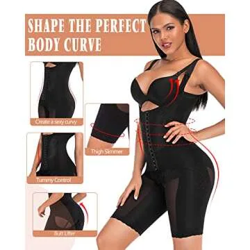 Supplim Women's Body Shaper: Ultimate Waist Cincher Bodysuit